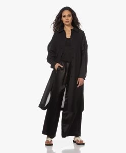 By Malene Birger Amaringa Lyocell En Linnen T-Shirt - Zwart -JAMES PERSE WINKEL 230404 255307ec ef78 464c 9df8 ddcac79e9141