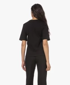 By Malene Birger Hedil Boxy Katoenen T-Shirt - Zwart -JAMES PERSE WINKEL 230404 25e68c7e 47f1 46a6 8049 c5e30e3e78ab