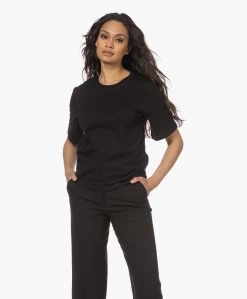 By Malene Birger Hedil Boxy Katoenen T-Shirt - Zwart -JAMES PERSE WINKEL 230404 5efbc435 cbd6 431f a7eb 0ed947de122c