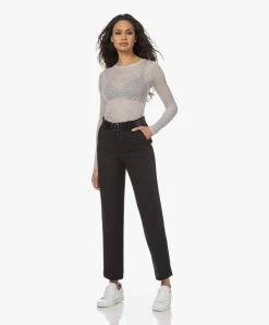 Gai+Lisva Fermi Zijdemix Pointelle Longsleeve - Lichtgrijs Mêlee -JAMES PERSE WINKEL 230404 a98a316d b111 4a90 8fc6 e75cab2e1781