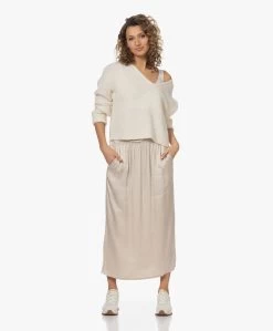 Resort Finest Viscose Satijnen Pull-On Rok - Champagne -JAMES PERSE WINKEL 230405 92ac29b3 6d72 45db b7a1 b66c18da00ea