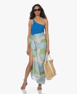 Viveh Bauxite Viscose Print Sjaal/Omslagdoek - Blauw/Groen -JAMES PERSE WINKEL 230407 11da754f 06af 4b91 91e6 9065c3f662d7