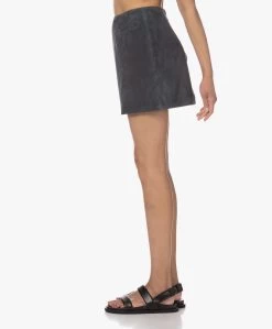 Enes Antwerp Shanna Suède Mini Rok - Antraciet -JAMES PERSE WINKEL 230407 55a7cec5 7330 4c5d 83e3 40cbe15ab41a