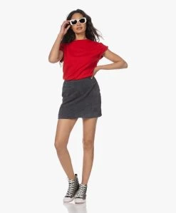 Enes Antwerp Shanna Suède Mini Rok - Antraciet -JAMES PERSE WINKEL 230407 6803f816 e388 48ac 9ddf 761a347732af