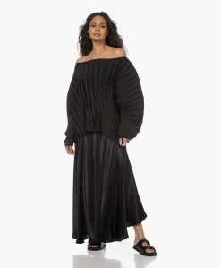 Viveh Mica Satijnen Maxi Wikkelrok - Zwart -JAMES PERSE WINKEL 230407 6f646c56 d213 4d68 8d4d fabf9cadd0e8