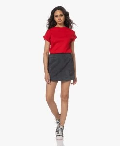 Enes Antwerp Shanna Suède Mini Rok - Antraciet -JAMES PERSE WINKEL 230407 ea6536a0 8b29 4d48 b3a4 473b06c293e5