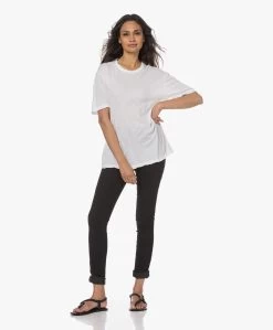 James Perse Oversized Crêpe Jersey T-Shirt - Wit -JAMES PERSE WINKEL 230412 46678b94 11c9 474d 8577 a138d96f76bb