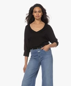 No Man'S Land Reversible Viscose T-Shirt - Zwart -JAMES PERSE WINKEL 230418 21594adc b510 4d88 a832 615fc6a07a5c