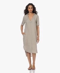 James Perse Rechte Linnen Jurk - Silt Pigment -JAMES PERSE WINKEL 230418 40f1c633 3451 47fc a213 594c1f0c9c44