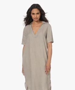 James Perse Rechte Linnen Jurk - Silt Pigment -JAMES PERSE WINKEL 230418 68ea3b28 84c6 4009 9f41 3557f3b83505