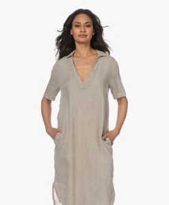 James Perse Rechte Linnen Jurk - Silt Pigment -JAMES PERSE WINKEL 230418 6dfbf79a e3b0 48f6 bf94 fe68439623f9