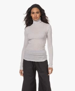 American Vintage Massachussets Jersey Colshirt - Grijs Mêlee -JAMES PERSE WINKEL 230418 768ff976 a1dd 4576 b445 d58223b7821a