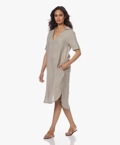 James Perse Rechte Linnen Jurk - Silt Pigment -JAMES PERSE WINKEL 230418 beac6bb1 32d6 4231 b8d1 bce490bd4fe1