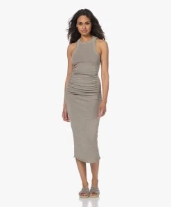 James Perse Cut Away Jersey Tank Jurk - Silt Pigment