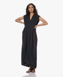 Su Paris Dafne Seersucker Viscose-Zijde Maxi Jurk - Zwart -JAMES PERSE WINKEL 230425 15f611ba 37d1 4acb 821d 3c0ce9187fec