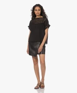 By Malene Birger Esmaa Lamsleren Overslag Minirok - Zwart -JAMES PERSE WINKEL 230425 3b628b5d 697e 4672 b4ac b94241532921