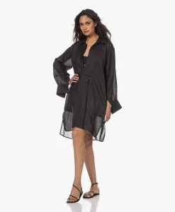 Su Paris Popi Ramie Jurk - Zwart -JAMES PERSE WINKEL 230425 474af21d 7915 48a6 b945 4341cc86e54f