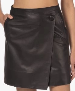 By Malene Birger Esmaa Lamsleren Overslag Minirok - Zwart -JAMES PERSE WINKEL 230425 5fff2084 f345 4a7b 97cb d95da02c0657