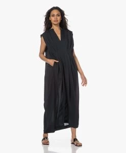 Su Paris Dafne Seersucker Viscose-Zijde Maxi Jurk - Zwart -JAMES PERSE WINKEL 230425 c18e4767 aba7 4834 840e fec54a37df73