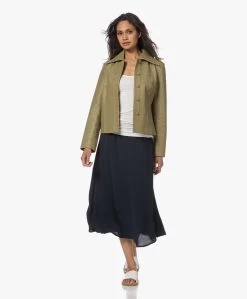 Lasalle Viscose Crêpe A-Lijn Midi Rok - Navy -JAMES PERSE WINKEL 230425 de5042c1 d99e 4aaa b6fd 60db46dfcb5f