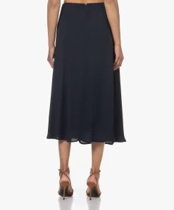 Lasalle Viscose Crêpe A-Lijn Midi Rok - Navy -JAMES PERSE WINKEL 230425 dfa0bf33 1495 4435 9eaf b8c7dd25aae1