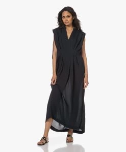 Su Paris Dafne Seersucker Viscose-Zijde Maxi Jurk - Zwart -JAMES PERSE WINKEL 230425 fc54e783 1bf3 4b61 ac75 cb5133504c88