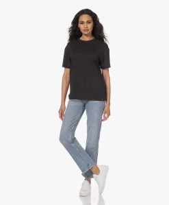 Rag & Bone Mini Slub Boyfriend Pima Katoenen T-Shirt - Zwart -JAMES PERSE WINKEL 230501 52f3fae5 7296 41bf 9438 eb826ba52d74