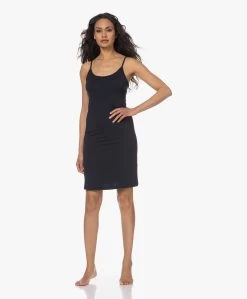 Lasalle Jersey Lyocell Spaghettijurk - Navy -JAMES PERSE WINKEL 230501 e9032321 f274 41c2 80e2 3bbb66428e4a