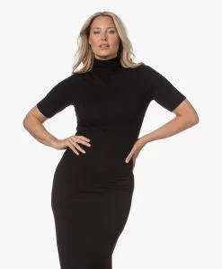 Viveh Opal Jersey Maxi Coljurk - Zwart -JAMES PERSE WINKEL 230502 01ea0f80 55cd 40ce 93f6 e4a03521e06f