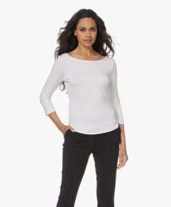 No Man'S Land T-Shirt Met Driekwartmouwen - Wit 25 No Man'S Land T-Shirt Met Driekwartmouwen - Wit -JAMES PERSE WINKEL 230504 63154c53 29cf 4f83 a0c7 d0d58ad933b9