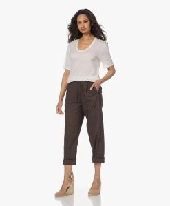 By Malene Birger Amaringa Lyocell En Linnen T-Shirt - Soft White -JAMES PERSE WINKEL 230504 7eee171f 33eb 4e74 8508 0aa06dfdc9f8