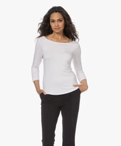 No Man'S Land T-Shirt Met Driekwartmouwen - Wit 17 No Man'S Land T-Shirt Met Driekwartmouwen - Wit -JAMES PERSE WINKEL 230504 d2ae5020 e45d 4d0d 939b b895eedcb571