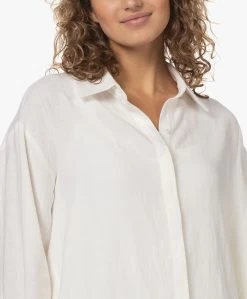 Woman By Earn Milou Linnen Tuniekjurk - Off-White -JAMES PERSE WINKEL 230508 7bc09ac3 ef47 4045 8f97 2f9af2f11bac