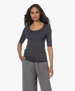 Humanoid Hayden T-Shirt Met Halflange Mouwen - Graphite -JAMES PERSE WINKEL 230516 47d21760 d362 422f b697 fab902d76794