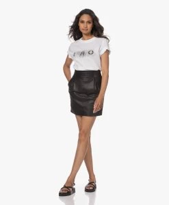 Iro Treci Lamsleren Mini Rok - Zwart -JAMES PERSE WINKEL 230516 5cde8887 e76e 49ae 9467 bcab8de3b64b