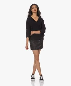 Iro Treci Lamsleren Mini Rok - Zwart -JAMES PERSE WINKEL 230516 60bd18c7 205b 4ccc a71e 7f496f985fed