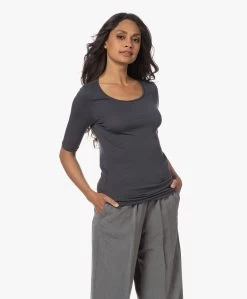 Humanoid Hayden T-Shirt Met Halflange Mouwen - Graphite -JAMES PERSE WINKEL 230516 d5b6a315 1ab8 4169 b30c d10b24683529