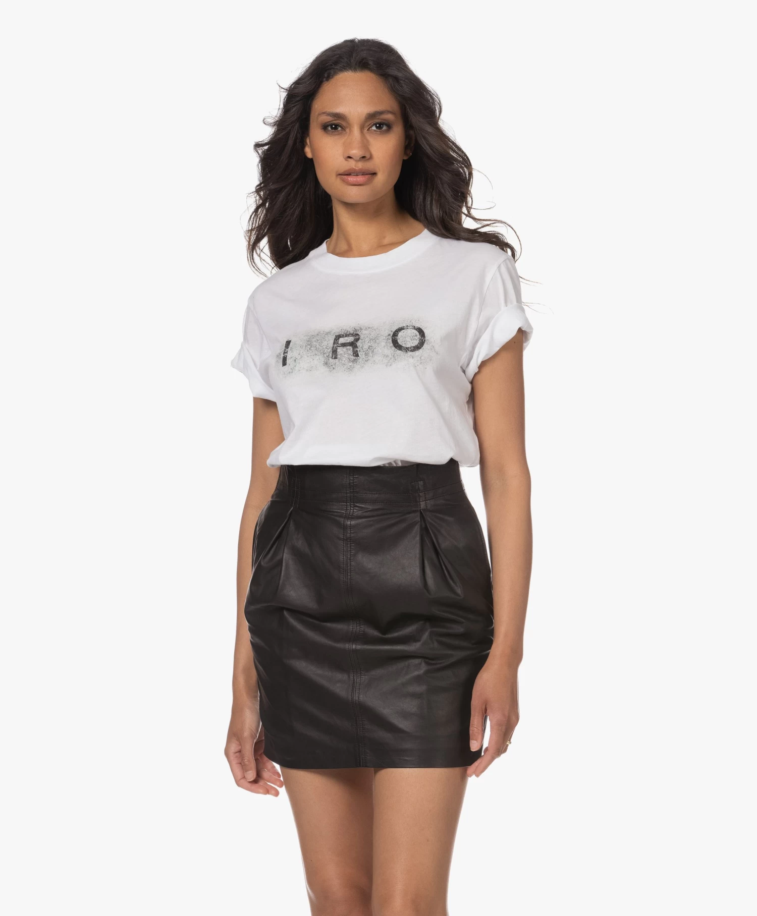 Iro Marcella Korte Mouwen Logo T-Shirt - Wit 13 Iro Marcella Korte Mouwen Logo T-Shirt - Wit - Afbeelding 11