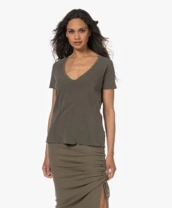 James Perse V-Hals T-Shirt Met Raglanmouwen - Platoon -JAMES PERSE WINKEL 230517 2c74940a 915d 4876 92f9 0a32ac16193f