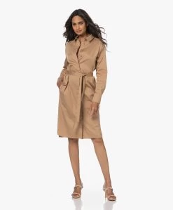 Lasalle Poplin Blousejurk Met Ceintuur - Camel -JAMES PERSE WINKEL 230517 4d8a4c3b 9219 43b5 9cbf def3515d5e37
