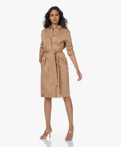 Lasalle Poplin Blousejurk Met Ceintuur - Camel -JAMES PERSE WINKEL 230517 9a006ba8 f3ed 4766 8ed2 5c795f7f7e00