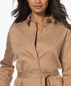 Lasalle Poplin Blousejurk Met Ceintuur - Camel -JAMES PERSE WINKEL 230517 dff8d828 84d1 43cd ac48 696ecbb13e35