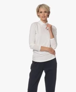 Lasalle Tencel Jersey Colshirt - Panna -JAMES PERSE WINKEL 230523 0b9803b8 8161 45e3 bec3 2874c9ab32b1