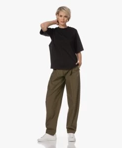 By Malene Birger Denami Biologisch Katoenen T-Shirt - Zwart -JAMES PERSE WINKEL 230523 19c54740 445a 4a41 b370 ada73a516321