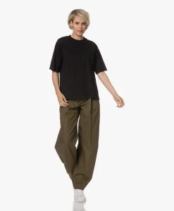 By Malene Birger Denami Biologisch Katoenen T-Shirt - Zwart -JAMES PERSE WINKEL 230523 47b56cf0 e970 4210 905b 61fb40ad5e3b