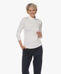 Lasalle Tencel Jersey Colshirt - Panna -JAMES PERSE WINKEL 230523 588a1cd7 35b6 472f 8baf 7d5a3dca828f