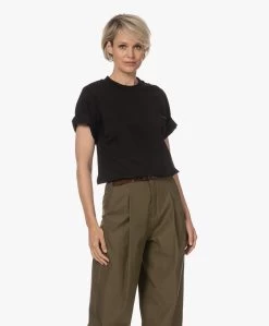By Malene Birger Denami Biologisch Katoenen T-Shirt - Zwart -JAMES PERSE WINKEL 230523 91df4571 51ef 4f8e 8cb4 79e8827ac02c