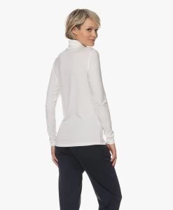 Lasalle Tencel Jersey Colshirt - Panna -JAMES PERSE WINKEL 230523 e7be54de f14f 451e 9396 fab67195924e