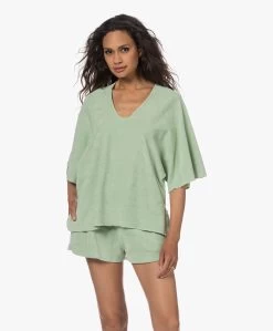 Speezys Amsterdam Badstof Jersey Kaftan Top - Smoke Green -JAMES PERSE WINKEL 230524 23375ab0 052f 42d7 b786 9ccafd2e3bc4