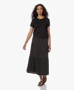 Drykorn Kirani Boxy Katoenen T-Shirt - Zwart -JAMES PERSE WINKEL 230524 5ad5b24b c405 4798 a333 1347b1ff25b8